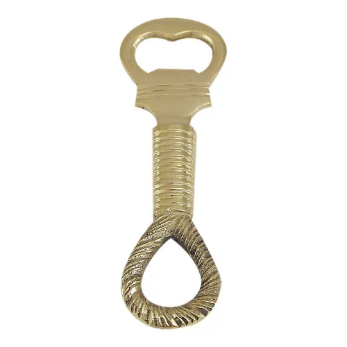 Flaschenöffner - Tauknoten Kapselheber aus Messing 4,3 x 14 cm