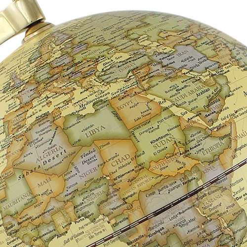Globus – Detail der Oberfläche