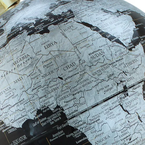 Globus – Detail der Oberfläche