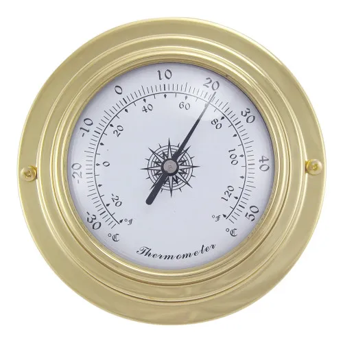 Thermometer Nautik aus Messing 3 cm