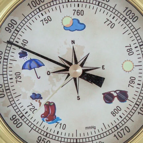 Barometer mit Design-Zifferblatt – weitere Ansicht