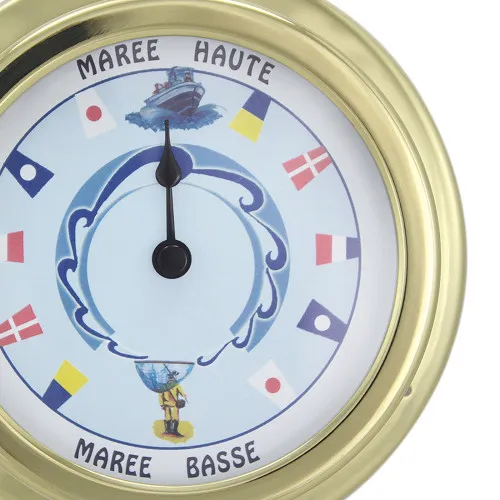 Tideuhr Design-Zifferblatt in Nahaufnahme