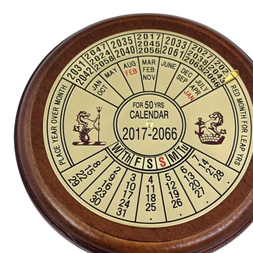 Detailansicht von Dauerkalender