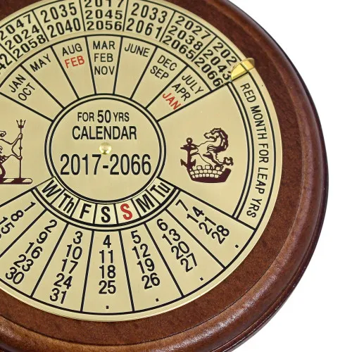 Dauerkalender in Nahaufnahme