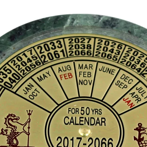 Dauerkalender – Detail der Oberfläche
