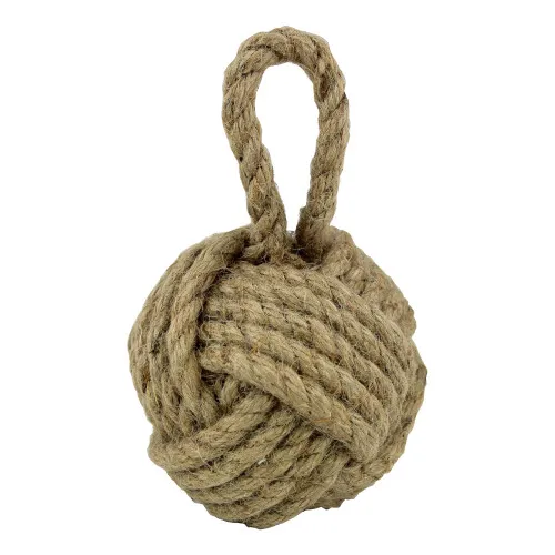 Briefbeschwerer - Kugelknoten Tauwerk aus Jute/Sisal 8,5 x 13 cm natur