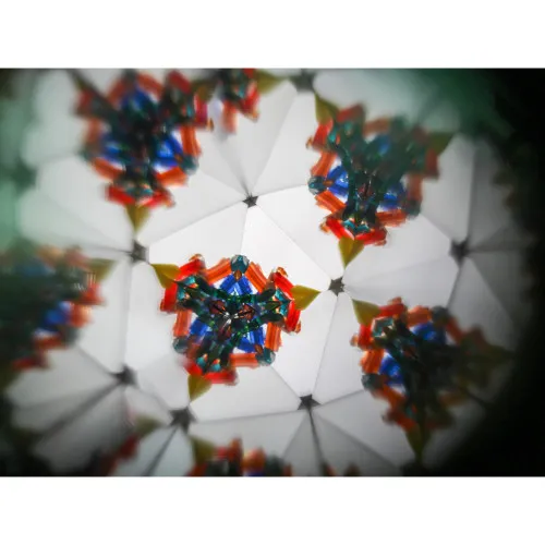 Kaleidoskop in Nahaufnahme