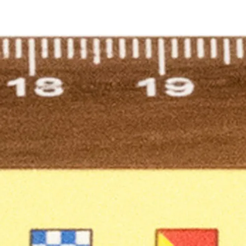 Lineal- Flaggenalphabet – Detail der Oberfläche
