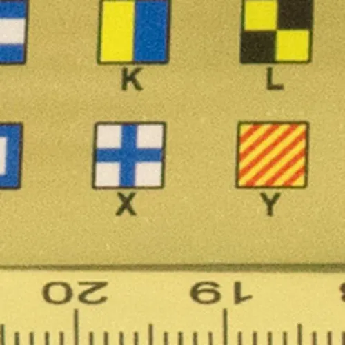 Lineal Flaggenalphabet 30cm – weitere Ansicht