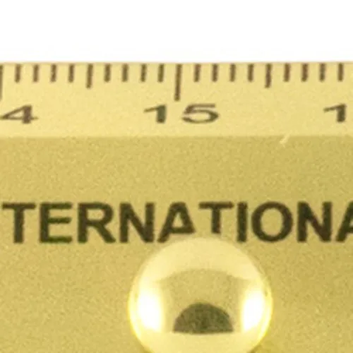Lineal Flaggenalphabet 30cm – Detail der Oberfläche