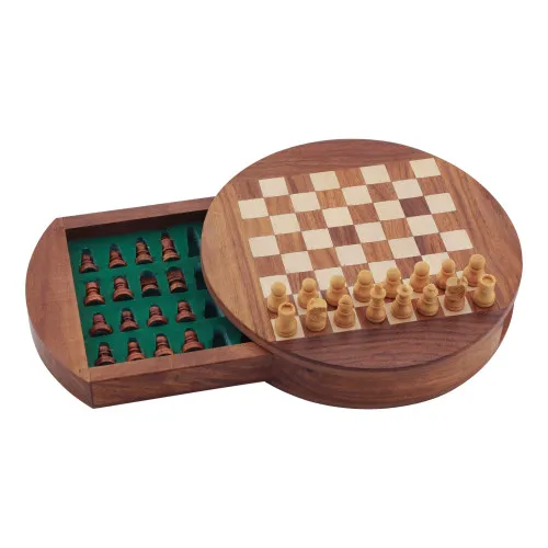 Schachspiel Schachbrett aus Holz 3,5 cm