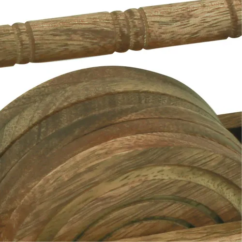 Untersetzer im Korb – Detail der Oberfläche