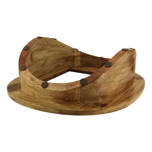 Sockel für Taucherhelm Art. 8580 & 9575N aus Mangoholz 41 x 48 cm