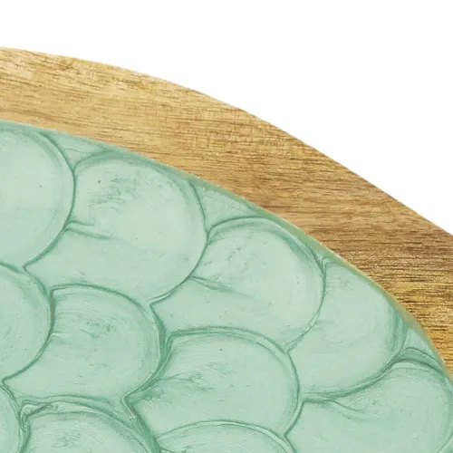 Platte - Fisch – Detail der Oberfläche