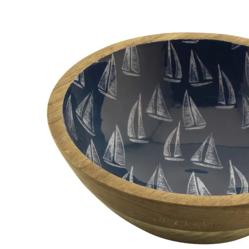 Detailansicht von Schale - Segelboote
