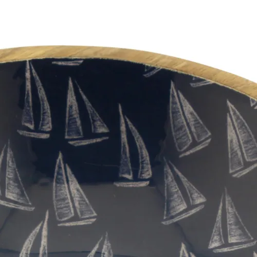 Schale - Segelboote – Detail der Oberfläche