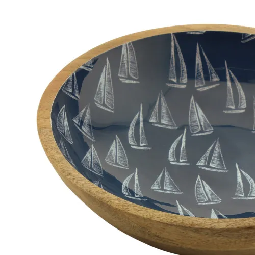 Detailansicht von Schale - Segelboote