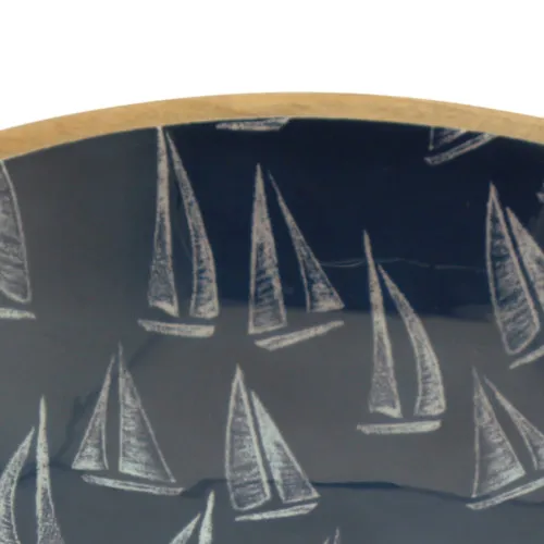 Schale - Segelboote – Detail der Oberfläche