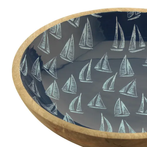Detailansicht von Schale - Segelboote