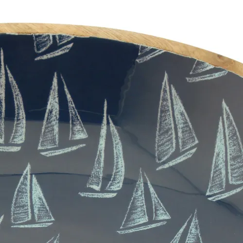 Schale - Segelboote – Detail der Oberfläche