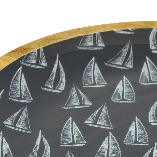 Platte - Segelboote – Detail der Oberfläche