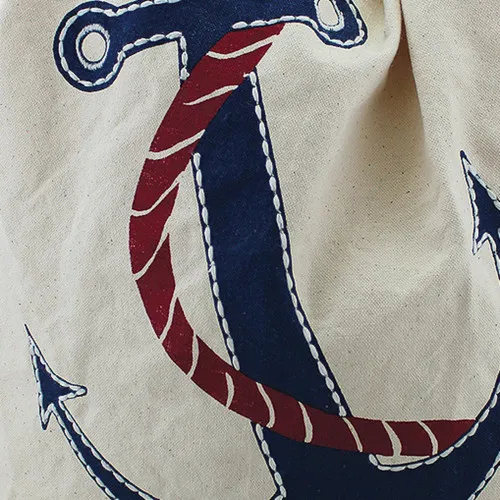 Strandbeutel / Rucksack mit Anker-Motiv – weitere Ansicht