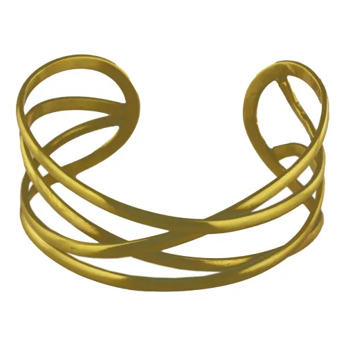Armreif Armspange aus Messing 8 x 6 cm