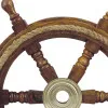 Steuerrad mit Tau – Detail der Oberfläche