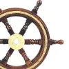 Steuerrad in Nahaufnahme