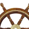 Steuerrad mit Tau – Detail der Oberfläche