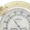 Thermo- & Hygrometer im Bullauge – Detail der Oberfläche