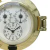 Uhr, Thermo- & Hygrometer im Bullauge in Nahaufnahme