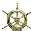 Detailansicht von Glocke mit Steuerrad