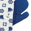 Ofenhandschuh - Maritim in Nahaufnahme