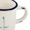 Becher mit Henkel - Leuchtturmdesign in Nahaufnahme