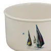 Detailansicht von Topf mit Henkel - Boote-Design