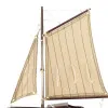 Detailansicht von Segel-Yacht