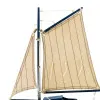 Detailansicht von Segel-Yacht