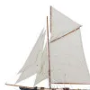 Detailansicht von Segel-Yacht