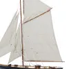 Segel-Yacht in Nahaufnahme