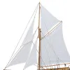 Detailansicht von Segel-Yacht