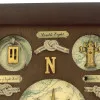 Knotentafel - Windrose & Knoten – Detail der Oberfläche