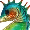 Wandhänger-Seepferdchen – Detail der Oberfläche