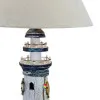 Lampe-Leuchtturm in Nahaufnahme