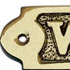 Detailansicht von Türschild W.C.