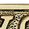 Türschild W.C. – Detail der Oberfläche