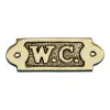 Türschild W.C.