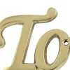 Detailansicht von Türschild Schrift Toilet