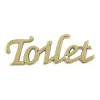 Türschild Schrift Toilet