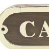 Detailansicht von Türschild CABINE